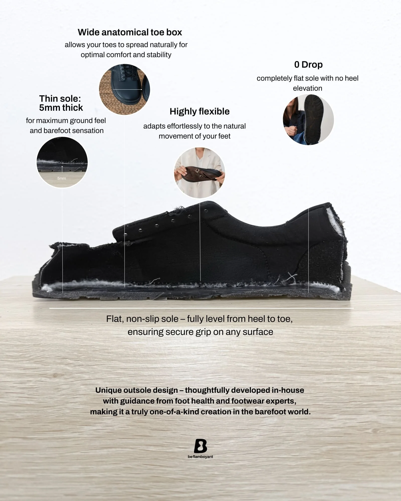 Grey Buckled Clog Barefoot - Vool